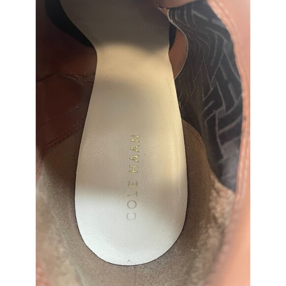 Cole Haan Rand II Boot Women's US 8B Brown Leather Side Zip Wedge Ankle - Picture 7 of 11